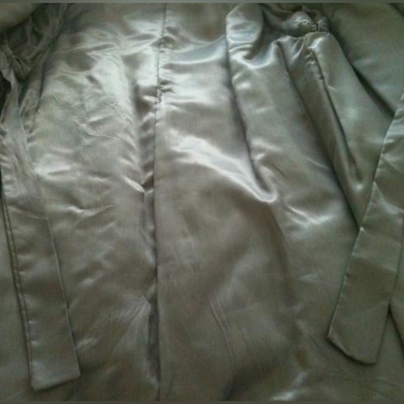 Long Gray Rabbit Fur Coat - Picture 7 of 13